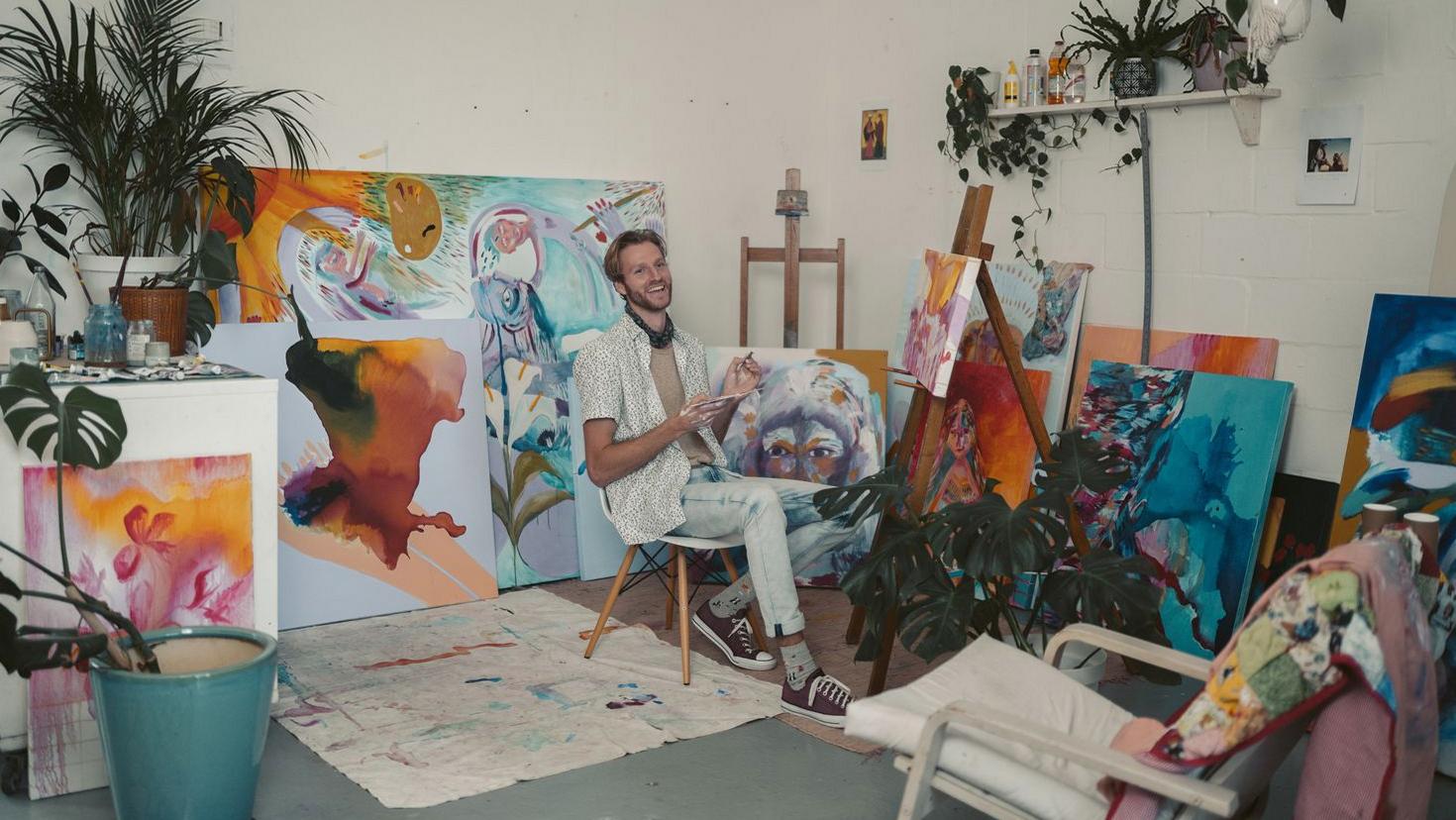 Creative joy in studio
