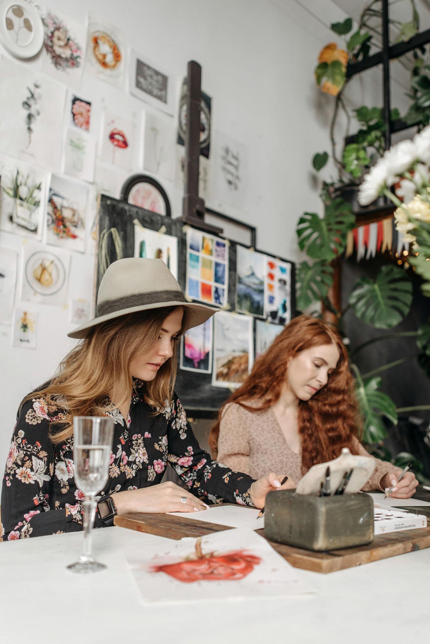 Artists collaborating